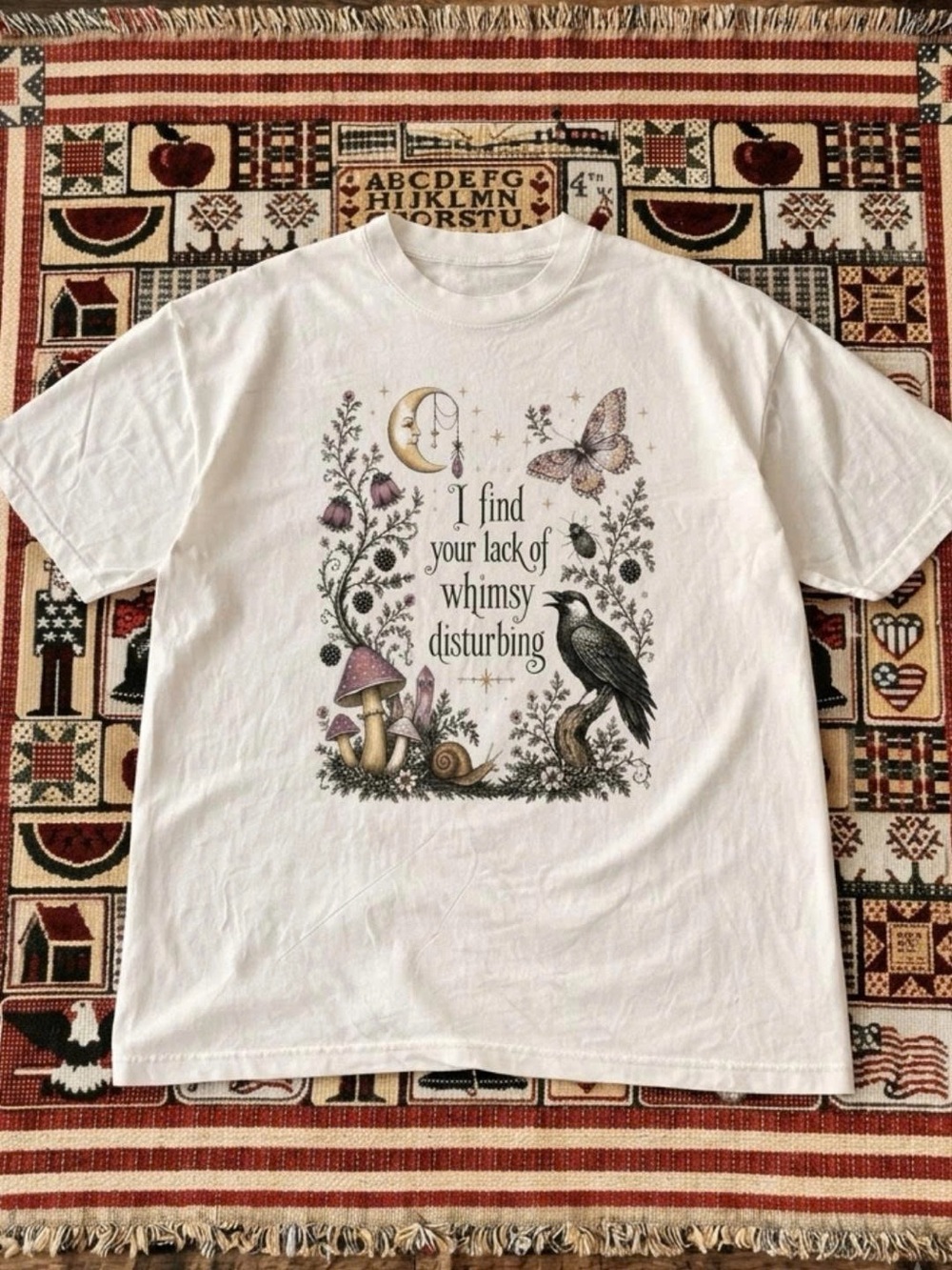 White Bird Graphic T-Shirt - 'I Find Your Lack of Whimsy'